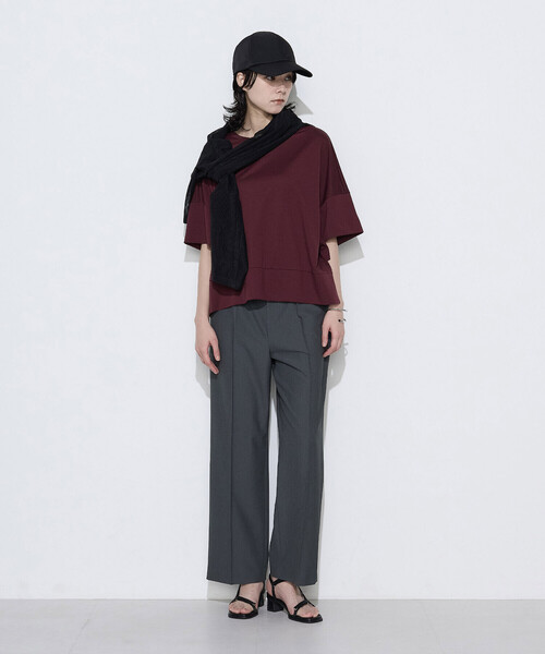 COMME CA(コムサ)の「2WAYストレッチツイルストレートパンツ(その他パンツ・レディース・ライトグレー/キャメル/チャコール・11号/7号/9号)」の10枚目の写真