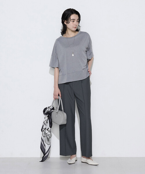 COMME CA(コムサ)の「2WAYストレッチツイルストレートパンツ(その他パンツ・レディース・ライトグレー/キャメル/チャコール・11号/7号/9号)」の13枚目の写真