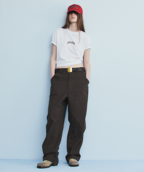 NOHANT（ノアン）の「LINEN PINTUCK PANTS BROWN（その他パンツ・メンズ・ダークブラウン・SMALL/MEDIUM/LARGE）」の5枚目の写真