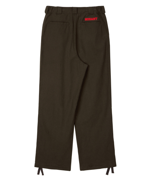 NOHANT（ノアン）の「LINEN PINTUCK PANTS BROWN（その他パンツ・メンズ・ダークブラウン・SMALL/MEDIUM/LARGE）」の4枚目の写真