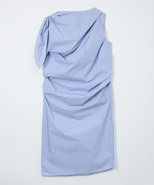 leinwande（ラインヴァンド）の「【leinwande】26SS新作 Tucked Ribbon Dress（ワンピース・レディース・Beige/LT.Blue・ONE SIZE）」の5枚目の写真