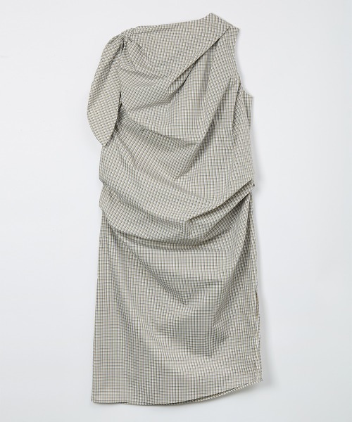 leinwande（ラインヴァンド）の「【leinwande】26SS新作 Tucked Ribbon Dress（ワンピース・レディース・Beige/LT.Blue・ONE SIZE）」の6枚目の写真