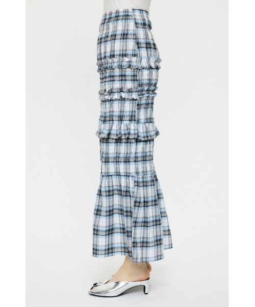 MOUSSY(マウジー)の「【セットアップ対応】PLAID GATHER マキシスカート(スカート・レディース・ベージュ系その他/ブラック/ホワイト系その他・1/2)」の11枚目の写真
