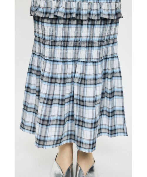 MOUSSY(マウジー)の「【セットアップ対応】PLAID GATHER マキシスカート(スカート・レディース・ベージュ系その他/ブラック/ホワイト系その他・1/2)」の14枚目の写真