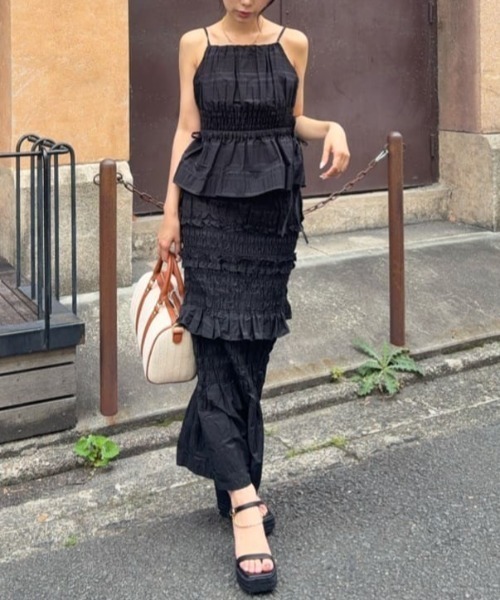 MOUSSY(マウジー)の「【セットアップ対応】PLAID GATHER マキシスカート(スカート・レディース・ベージュ系その他/ブラック/ホワイト系その他・1/2)」の17枚目の写真