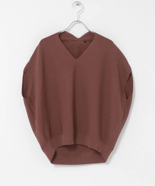 URBAN RESEARCH DOORS(アーバンリサーチドアーズ)の「『WEB限定』Vネックコクーンニット(ベスト・レディース・ネイビー/グリーン/ブラウン系その他・FREE)」の14枚目の写真