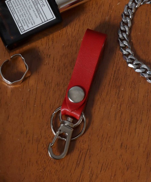 ANPAS(アンパス)の「Made in Japan Tochigi Leather Key Holder / 国産 栃木レザーキーホルダー チャームホルダー キーアクセサリー メンズ レディース ユニセックス 日本製 牛革(キーケース/キーアクセサリー・メンズ・ブラウン/レッド/ダークブラウン・FREE)」の3枚目の写真