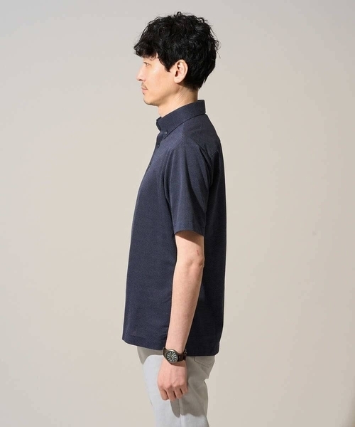 a.v.v(アーヴェヴェ)の「【吸水速乾 / クールビズ】ボタンダウン ポロシャツ / ALTMA(アルティマ)(Tシャツ/カットソー・メンズ・ライトグレー/ブルー・48/50/46)」の10枚目の写真