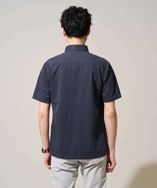a.v.v(アーヴェヴェ)の「【吸水速乾 / クールビズ】ボタンダウン ポロシャツ / ALTMA(アルティマ)(Tシャツ/カットソー・メンズ・ライトグレー/ブルー・48/50/46)」の9枚目の写真