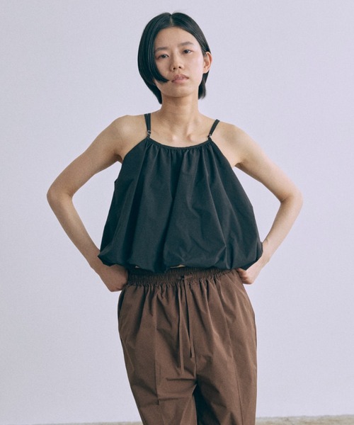 EN NEUME(エンノイム)の「Water-Repellent Balloon Cami(キャミソール・レディース・アイボリー/ブラック/ブラウン・FREE)」の7枚目の写真