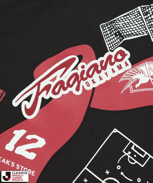 FREAK'S STORE(フリークスストア)の「J.LEAGUE × FREAK’S STORE 別注SUPPORTERS SHORT SLEEVE TEE 【ファジアーノ岡山】/ Jリーグ 別注 Tシャツ(Tシャツ/カットソー・メンズ・ホワイト/チャコールグレー・X-LARGE/LARGE/MEDIUM/SMALL)」の12枚目の写真