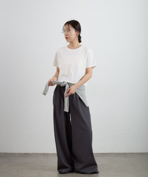 COLONY 2139（コロニートゥーワンスリーナイン）の「【WEB限定/リバイバル】バックロゴ刺繍コンパクトTシャツ（Tシャツ/カットソー・レディース・イエロー/オフホワイト/アイボリー/ベビーピンク・FREE）」の15枚目の写真