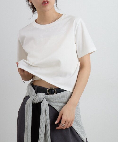 COLONY 2139（コロニートゥーワンスリーナイン）の「【WEB限定/リバイバル】バックロゴ刺繍コンパクトTシャツ（Tシャツ/カットソー・レディース・イエロー/オフホワイト/アイボリー/ベビーピンク・FREE）」の18枚目の写真