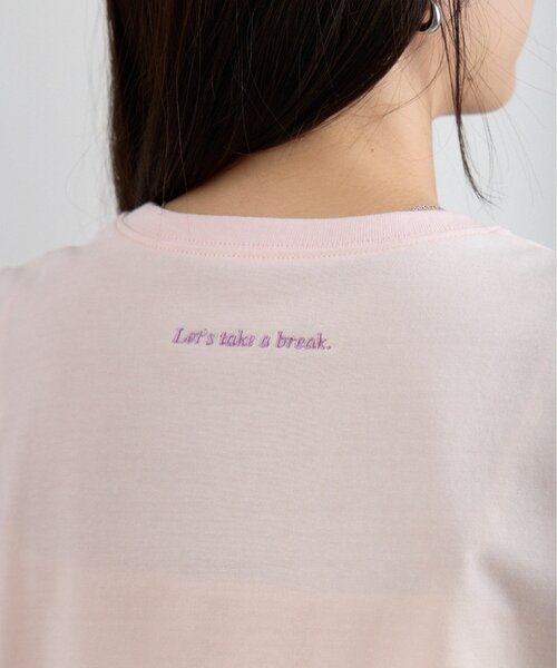 COLONY 2139（コロニートゥーワンスリーナイン）の「【WEB限定/リバイバル】バックロゴ刺繍コンパクトTシャツ（Tシャツ/カットソー・レディース・イエロー/オフホワイト/アイボリー/ベビーピンク・FREE）」の5枚目の写真