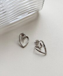 Chez toi | ニュアンスハートラインピアス(ピアス（両耳用）)