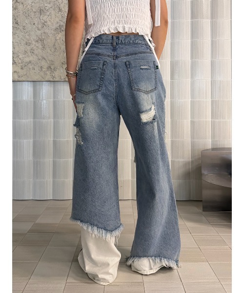 ELCHELE(エルチェレ)の「BOROBORO E69 DENIM(デニムパンツ・レディース・ブルー・25inch/24inch/26inch)」の17枚目の写真