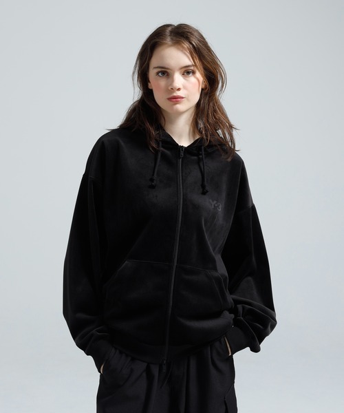 Y-3(ワイスリー)の「Y-3 VELVET CORDUROY ZIP HOODIE(パーカー・メンズ・ブラック・SMALL/X-SMALL/XX-SMALL/LARGE/MEDIUM)」の2枚目の写真