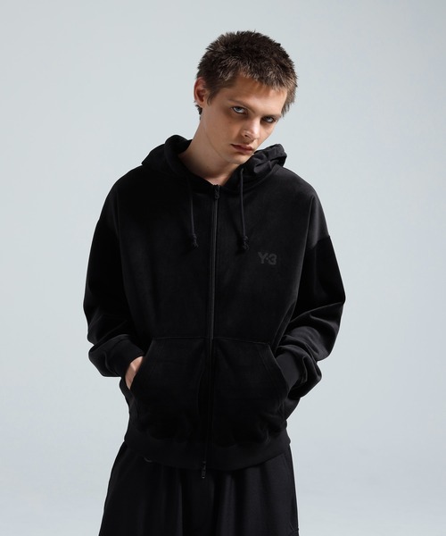 Y-3(ワイスリー)の「Y-3 VELVET CORDUROY ZIP HOODIE(パーカー・メンズ・ブラック・SMALL/X-SMALL/XX-SMALL/LARGE/MEDIUM)」の3枚目の写真