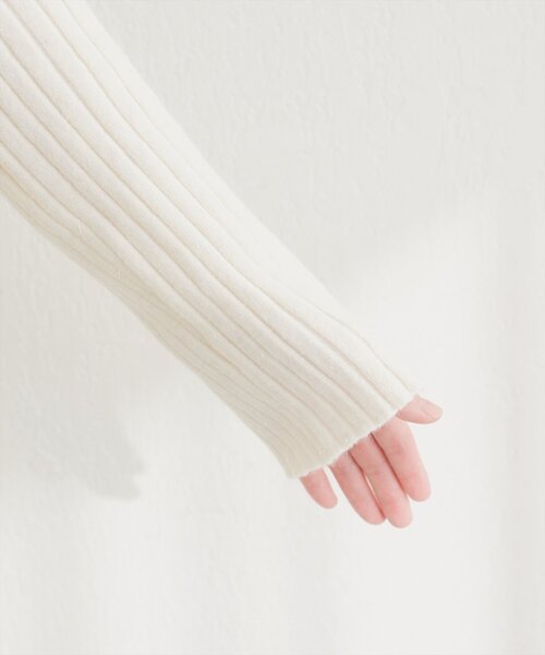 natural couture(ナチュラルクチュール)の「【6/12~6/14限定受注販売】異素材ラメペプラムニット(ニット/セーター・レディース・ミント/ブラック/ブラウン/チャコールグレー/アイボリー・FREE)」の15枚目の写真