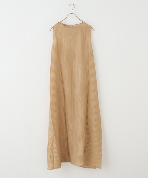 IENA（イエナ）の「ESTHE/エステ Sheer Pleated Maxi Dress ワンピース 252-3200B（ワンピース・レディース・ベージュ・FREE）」の11枚目の写真