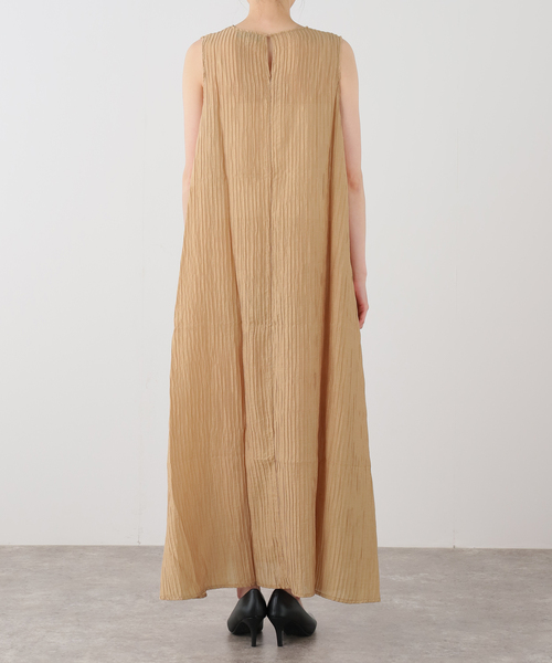 IENA（イエナ）の「ESTHE/エステ Sheer Pleated Maxi Dress ワンピース 252-3200B（ワンピース・レディース・ベージュ・FREE）」の17枚目の写真