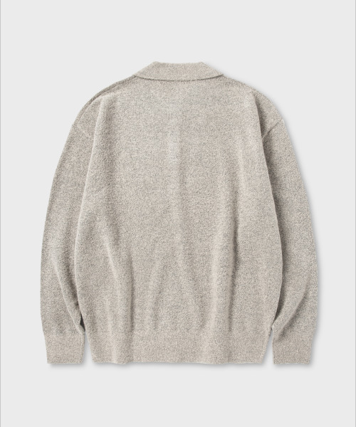 NONBLANK(ノンブランク)の「ポロカラー ニット_IVORY(ニット/セーター・メンズ・アイボリー・LARGE/X-LARGE)」の2枚目の写真