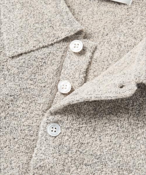NONBLANK(ノンブランク)の「ポロカラー ニット_IVORY(ニット/セーター・メンズ・アイボリー・LARGE/X-LARGE)」の4枚目の写真