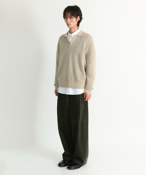 NONBLANK(ノンブランク)の「ポロカラー ニット_IVORY(ニット/セーター・メンズ・アイボリー・LARGE/X-LARGE)」の11枚目の写真