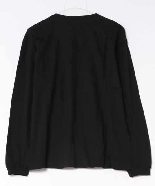 TONE SELECT GOODS（トーンセレクトグッズ）の「Printstar(プリントスター) 5.6オンス ヘビーウェイトビッグロングTシャツ 5.6oz 長袖Tシャツ オーバーサイズ メンズ [プリントスター　5.6オンス ヘビーウェイト ビックシルエット](00114-BCL)（Tシャツ/カットソー・メンズ・ブラック/ホワイト・LARGE/MEDIUM/SMALL/X-LARGE）」の3枚目の写真