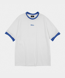 LETTERCOMO（レテルコモ）の「マリナー クルーネック リンガー 半袖Tシャツ ブルー（Tシャツ/カットソー）」