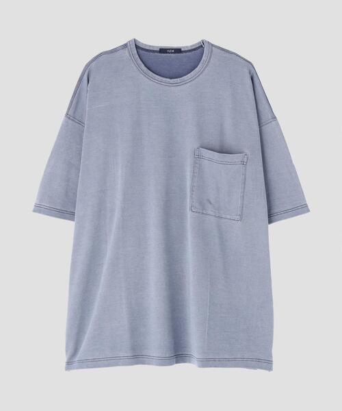 YLEVE(イレーヴ)の「YLEVE / COTTON RAYON PIGMENT DYE POCKET T-SHIRT(Tシャツ/カットソー・メンズ・レッド/ネイビー/ホワイト・4/5)」の2枚目の写真