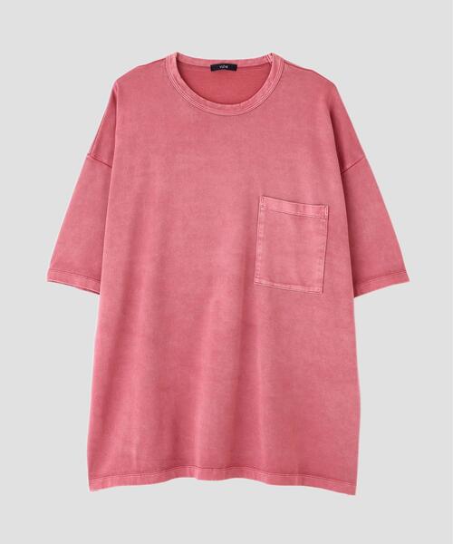 YLEVE(イレーヴ)の「YLEVE / COTTON RAYON PIGMENT DYE POCKET T-SHIRT(Tシャツ/カットソー・メンズ・レッド/ネイビー/ホワイト・4/5)」の6枚目の写真
