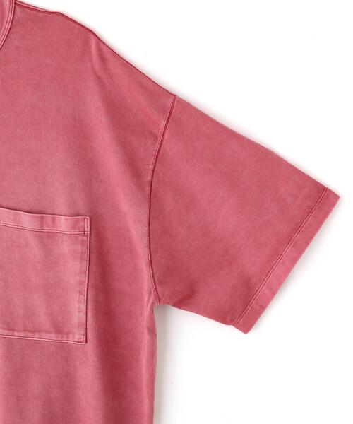 YLEVE(イレーヴ)の「YLEVE / COTTON RAYON PIGMENT DYE POCKET T-SHIRT(Tシャツ/カットソー・メンズ・レッド/ネイビー/ホワイト・4/5)」の8枚目の写真