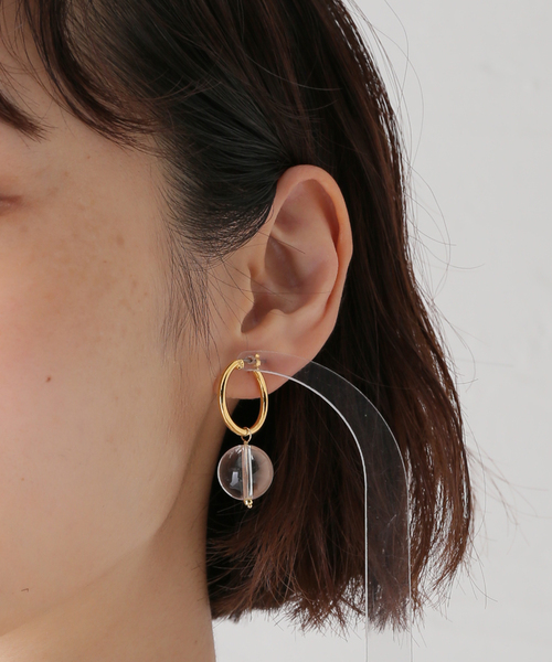 La TOTALITE(ラトータリテ)の「STEEN / スティン Full Moon Earings(ネックレス・レディース・ゴールド・FREE)」の6枚目の写真