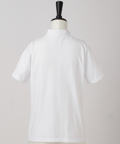 adabat(アダバット)の「【ADABAT NAVY】UVケア/接触冷感 クールタッチロゴラインモックT(Tシャツ/カットソー・レディース・ブルー系その他/ホワイト・38/40/42)」の11枚目の写真