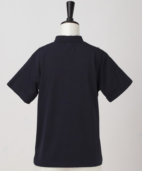 adabat(アダバット)の「【ADABAT NAVY】UVケア/接触冷感 クールタッチロゴラインモックT(Tシャツ/カットソー・レディース・ブルー系その他/ホワイト・38/40/42)」の18枚目の写真