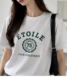 古着風に着回せる◎【フレンチカレッジロゴ ベーシック Tシャツ】