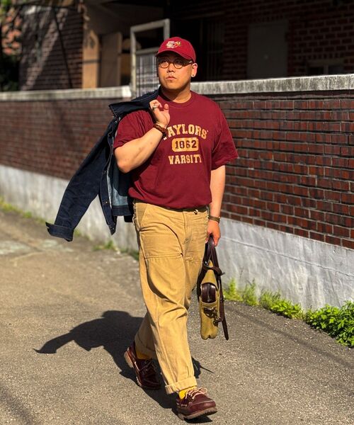 TAILOR STUDIO(テーラースタジオ)の「バスティ1862 半袖Tシャツ(ワイン)(Tシャツ/カットソー・レディース・その他・2XL/X-LARGE/LARGE/MEDIUM/SMALL)」の10枚目の写真