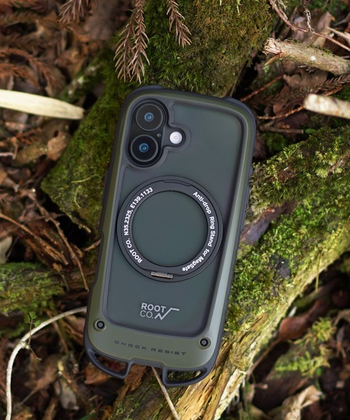 ROOT CO.（ルート）の「iPhone 17/17e/16e 専用 ROOT CO. GRAVITY Shock Resist Case Hold Plus. ケース（スマホケース/カバー・メンズ・ホワイト/カーキ/アッシュブラウン/ブラック・iPhone 17/iPhone 16e/17e）」の4枚目の写真