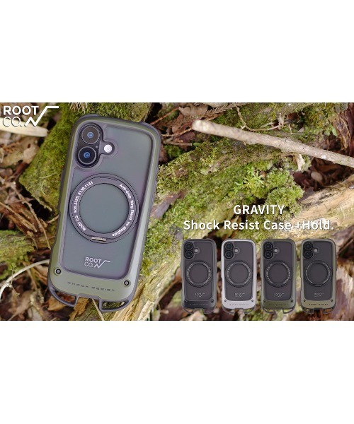ROOT CO.（ルート）の「iPhone 17/17e/16e 専用 ROOT CO. GRAVITY Shock Resist Case Hold Plus. ケース（スマホケース/カバー・メンズ・ホワイト/カーキ/アッシュブラウン/ブラック・iPhone 17/iPhone 16e/17e）」の6枚目の写真