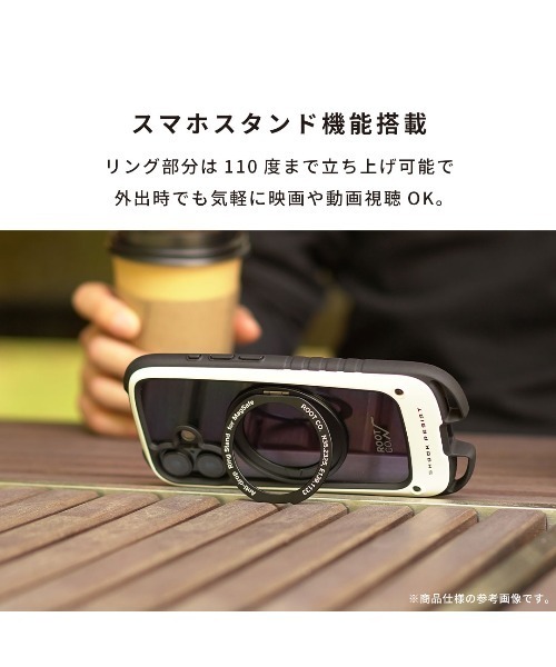 ROOT CO.（ルート）の「iPhone 17/17e/16e 専用 ROOT CO. GRAVITY Shock Resist Case Hold Plus. ケース（スマホケース/カバー・メンズ・ホワイト/カーキ/アッシュブラウン/ブラック・iPhone 17/iPhone 16e/17e）」の9枚目の写真