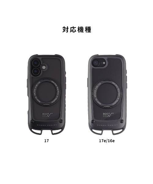 ROOT CO.（ルート）の「iPhone 17/17e/16e 専用 ROOT CO. GRAVITY Shock Resist Case Hold Plus. ケース（スマホケース/カバー・メンズ・ホワイト/カーキ/アッシュブラウン/ブラック・iPhone 17/iPhone 16e/17e）」の5枚目の写真