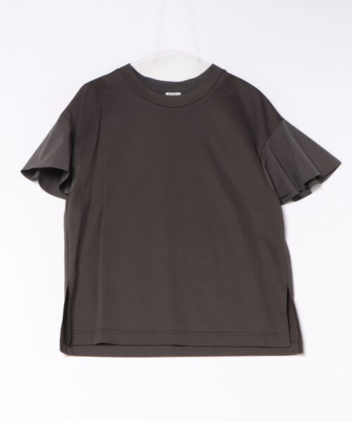 Tiara(ティアラ)の「フレアスリーブTシャツ(Tシャツ/カットソー・レディース・ブラック/ホワイト/チャコールグレー・FREE)」の4枚目の写真