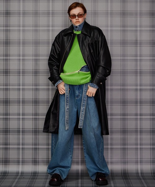 MAISON SPECIAL(メゾンスペシャル)の「【2026Autumn PRE-ORDER】Denim Short Trench Coat/デニムショートトレンチ(トレンチコート・レディース・ブルー・FREE)」の5枚目の写真