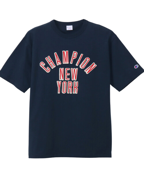 FREAK'S STORE(フリークスストア)の「Champion/チャンピオン SHORT SLEEVE T-SHIRT/ロゴ半袖Tシャツ(Tシャツ/カットソー・レディース・ネイビー/ナチュラル/チャコールグレー・MEDIUM)」の5枚目の写真
