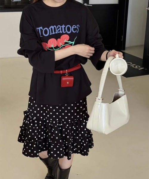 LA VORAGINE（ラ ヴォラジネ）の「ベルトミニポーチ付き/ウエストポーチ（ボディバッグ/ウエストポーチ・レディース・Red・FREE）」の11枚目の写真