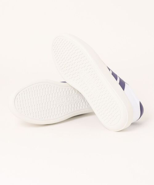 adidas（アディダス）の「adidas アディダス LITECOURT M【軽量】メンズスニーカー(ライトコートM) KJ1980 フットウェアホワイト/カレッジパープル/コアホワイト（スニーカー・メンズ・ホワイト×ブラック・25.5cm/26.0cm/26.5cm/27.0cm/27.5cm/28.0cm/29.0cm/30.0cm/31cm）」の3枚目の写真