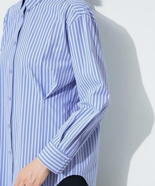 INDIVI(インディヴィ)の「【UV/接触冷感/高ストレッチ】フロントタックシャツ(シャツ/ブラウス・レディース・ホワイト/サックスブルー系・05/13/15 /19/34/38)」の16枚目の写真