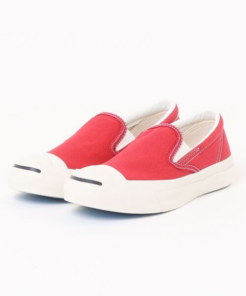 CONVERSE(コンバース)の「CONVERSE コンバース JP CL SLIP-ON ジャックパーセル CL スリップオン 33301521 RED(スニーカー・メンズ・レッド・5h/6h/7/7h/8/8h/9/9h/10h/11h/4/4h/5)」の2枚目の写真