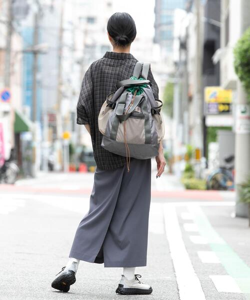 EKAL(エカル)の「『速乾』パナマライク リラックスチェックシャツ(シャツ/ブラウス・レディース・グレー系その他/ベージュ系その他・ONE)」の9枚目の写真